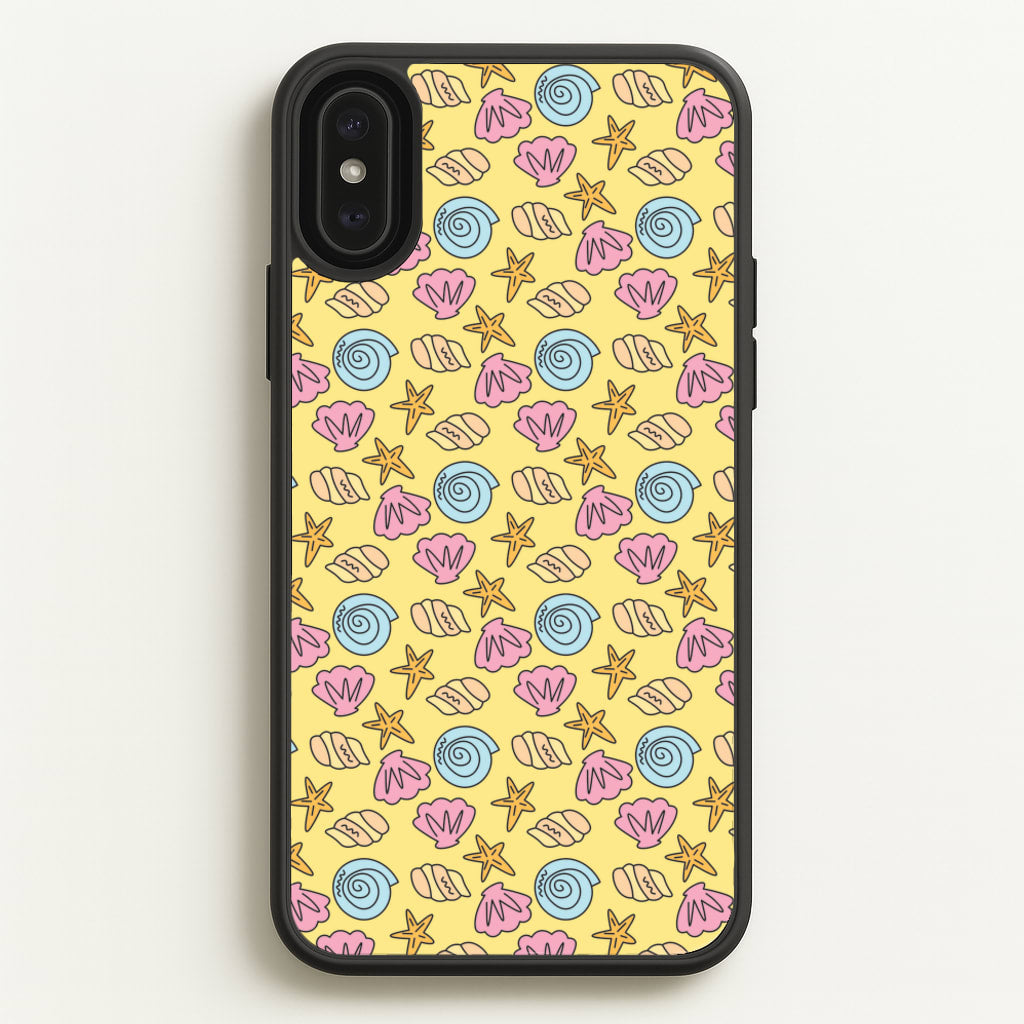 Seashells Pattern 2 - Seashells Phone Case for iPhone XS Max