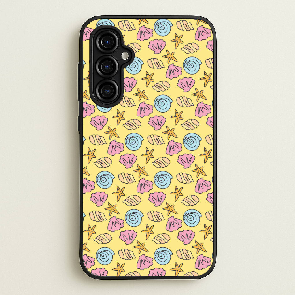 Seashells Pattern 2 - Seashells Phone Case for Galaxy A54
