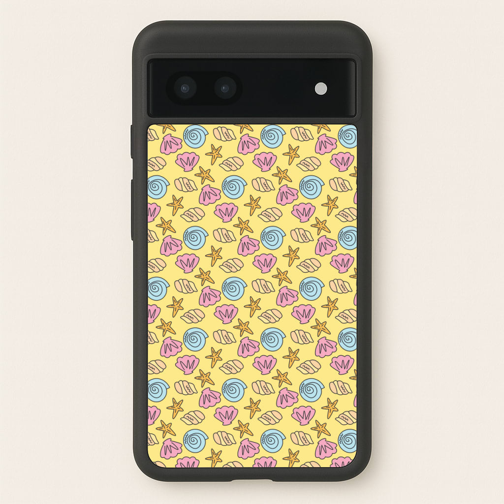 Seashells Pattern 2 - Seashells Phone Case for Google Pixel 7a