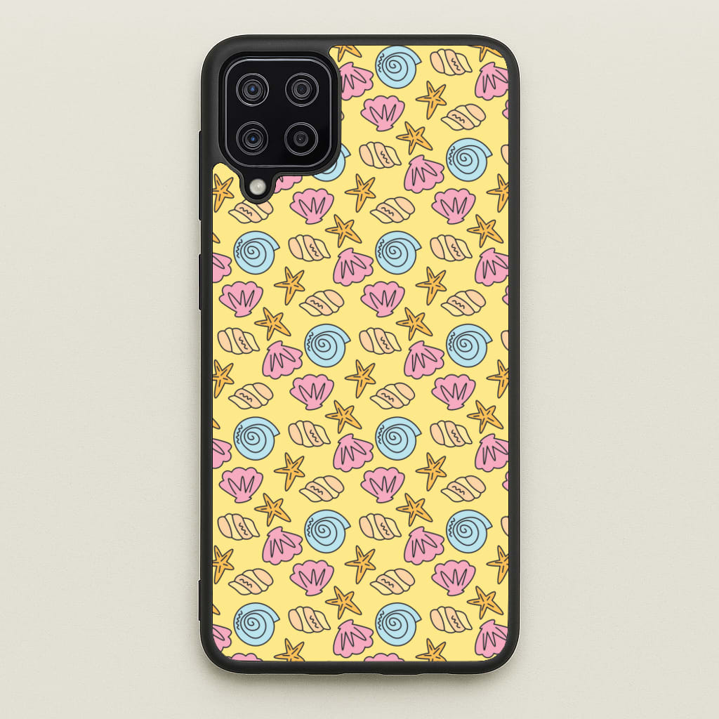 Seashells Pattern 2 - Seashells Phone Case for Galaxy A12