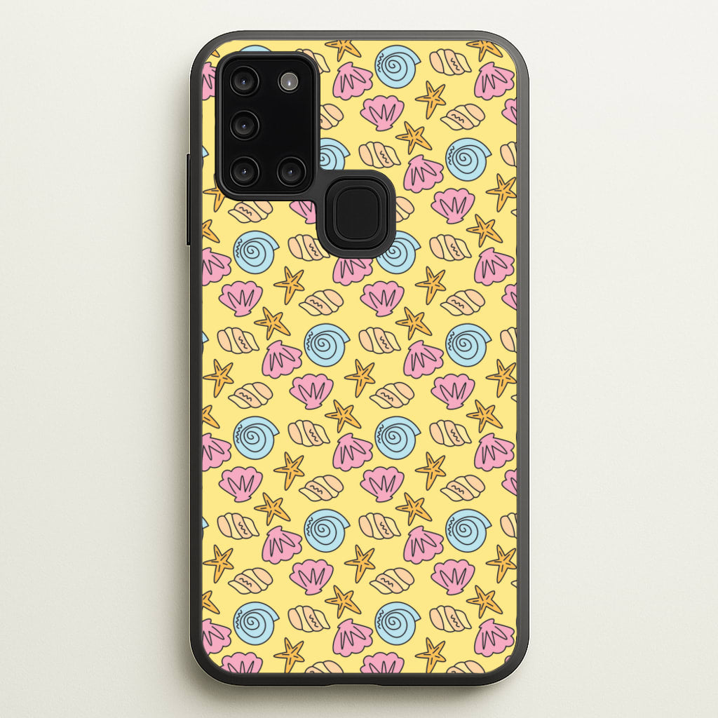 Seashells Pattern 2 - Seashells Phone Case for Galaxy A21s
