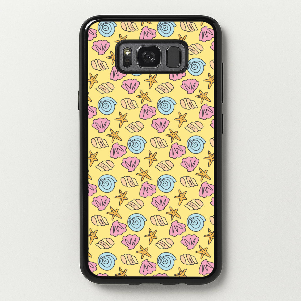 Seashells Pattern 2 - Seashells Phone Case for Galaxy S8 Plus