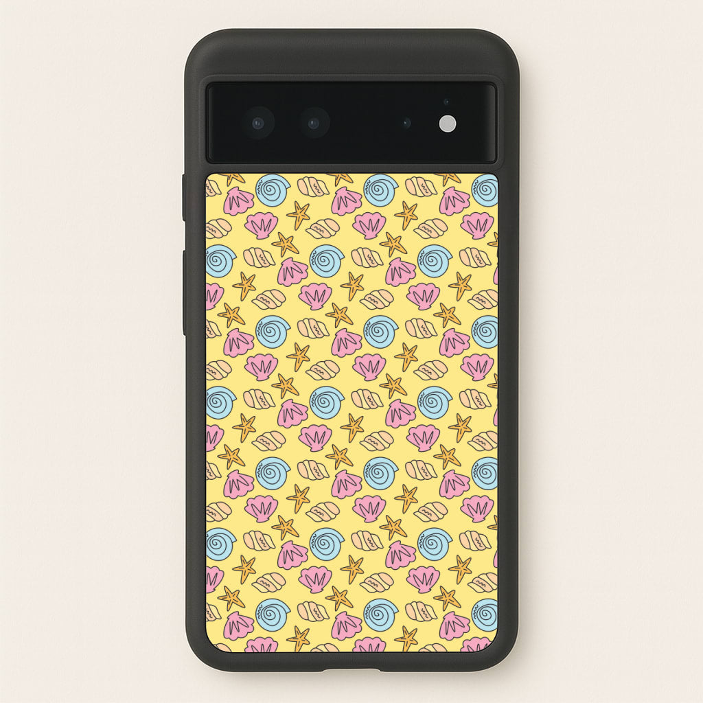 Seashells Pattern 2 - Seashells Phone Case for Google Pixel 6