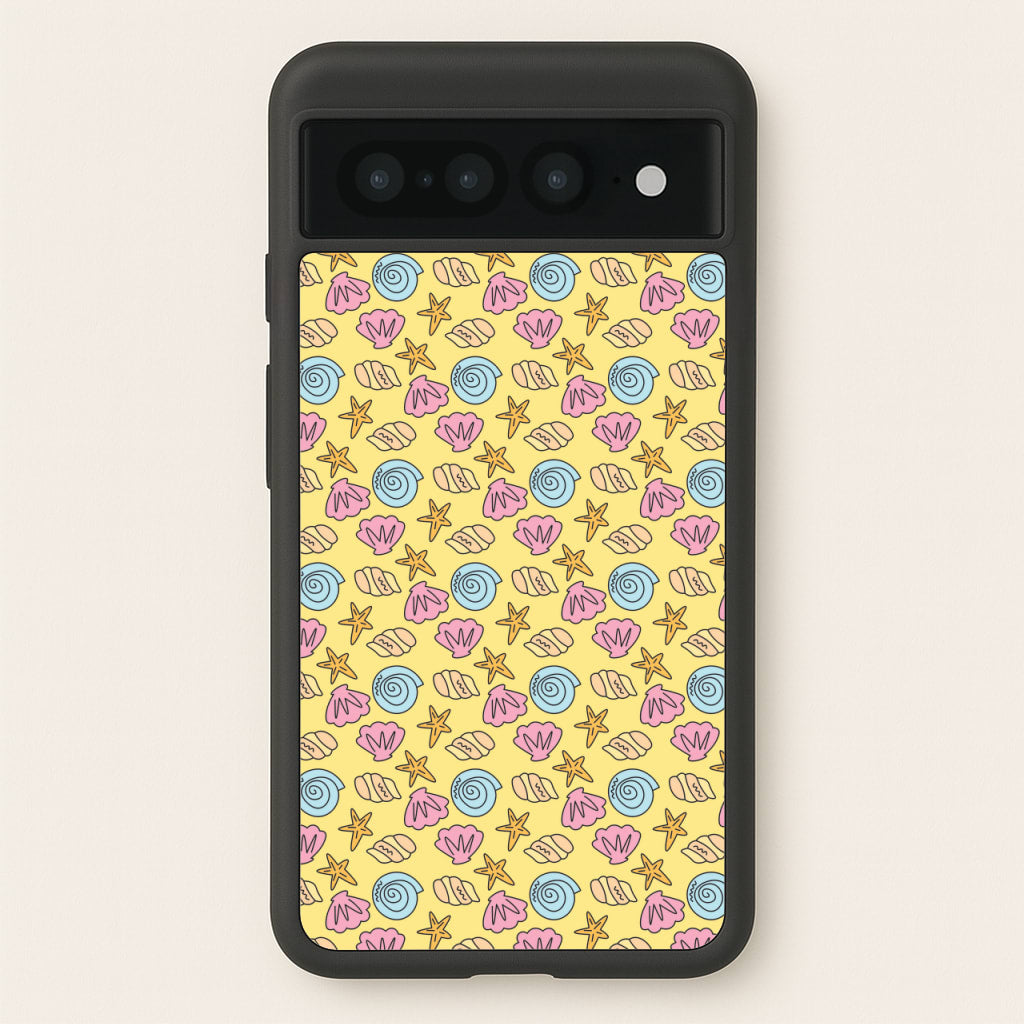 Seashells Pattern 2 - Seashells Phone Case for Google Pixel 7 Pro