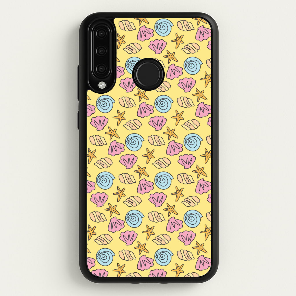 Seashells Pattern 2 - Seashells Phone Case for Huawei P30 Lite