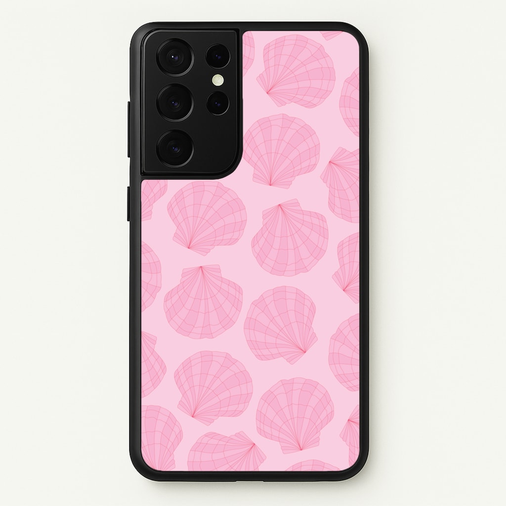 Seashells Pattern 3 - Seashells Phone Case for Galaxy S21 Ultra