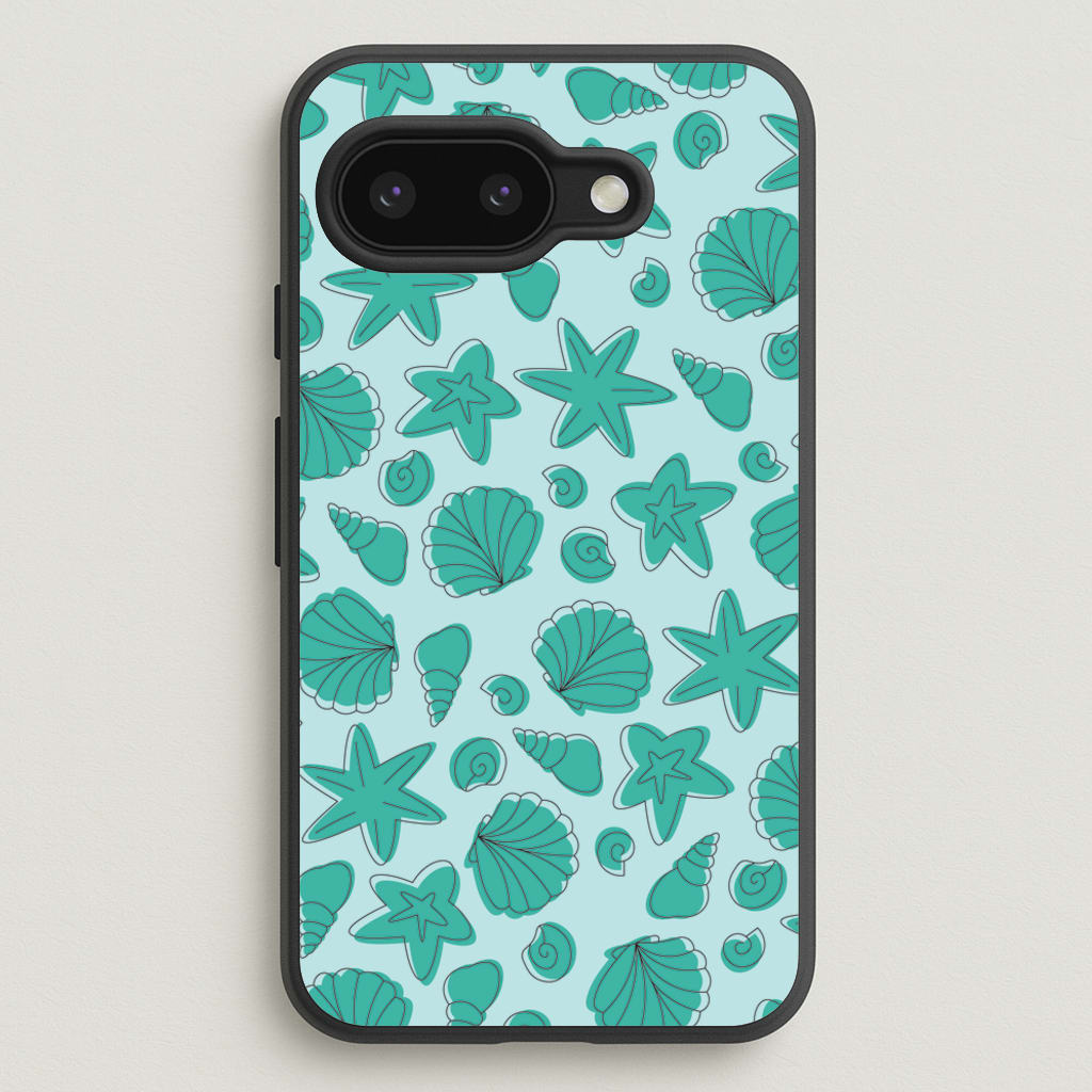 Seashells Pattern 4 - Seashells Phone Case for Google Pixel 9a