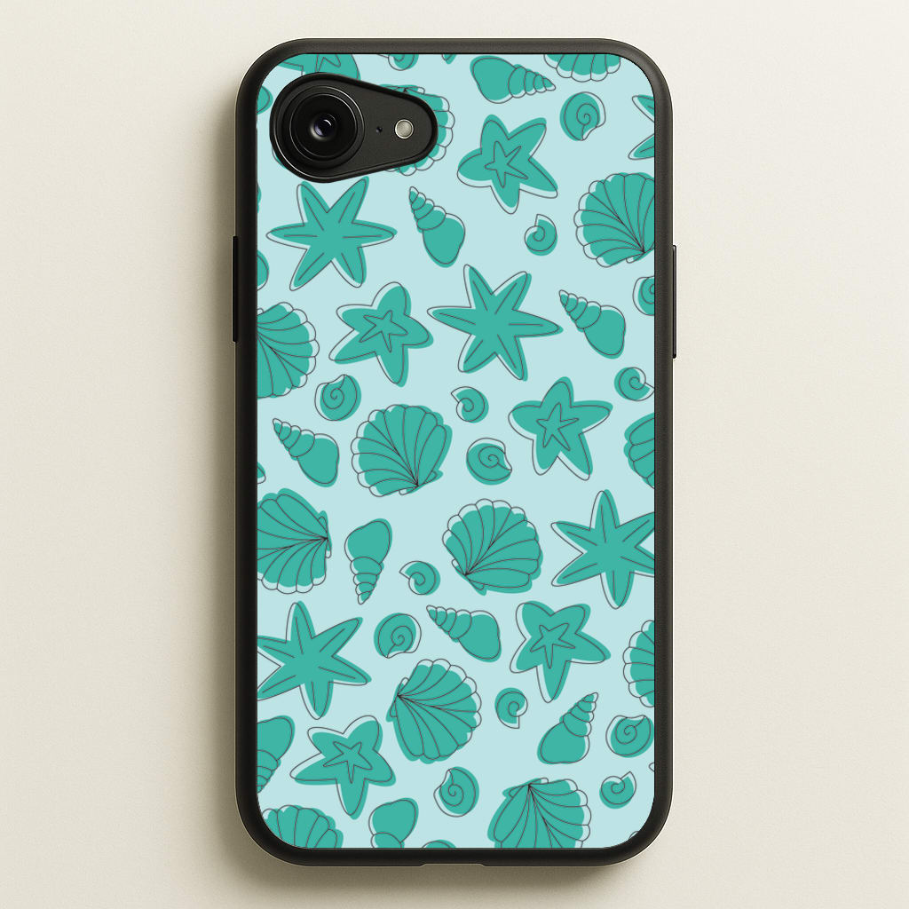 Seashells Pattern 4 - Seashells Phone Case for iPhone 16e