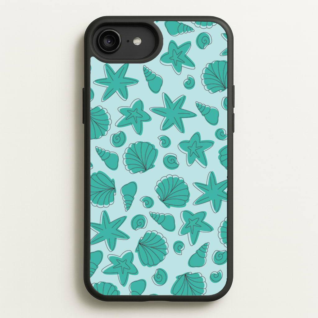 Seashells Pattern 4 - Seashells Phone Case for iPhone 6 Plus / 7 Plus / 8 Plus