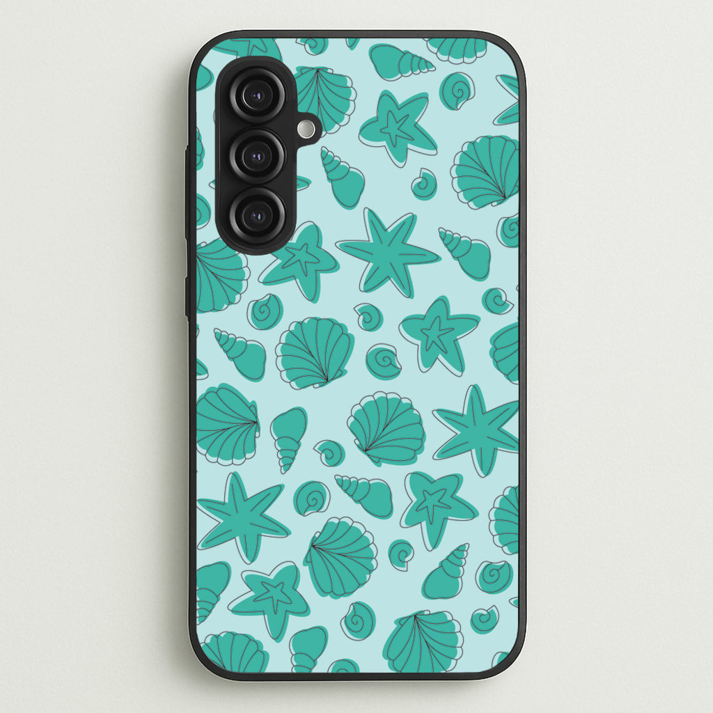 Seashells Pattern 4 - Seashells Phone Case for Galaxy S23FE