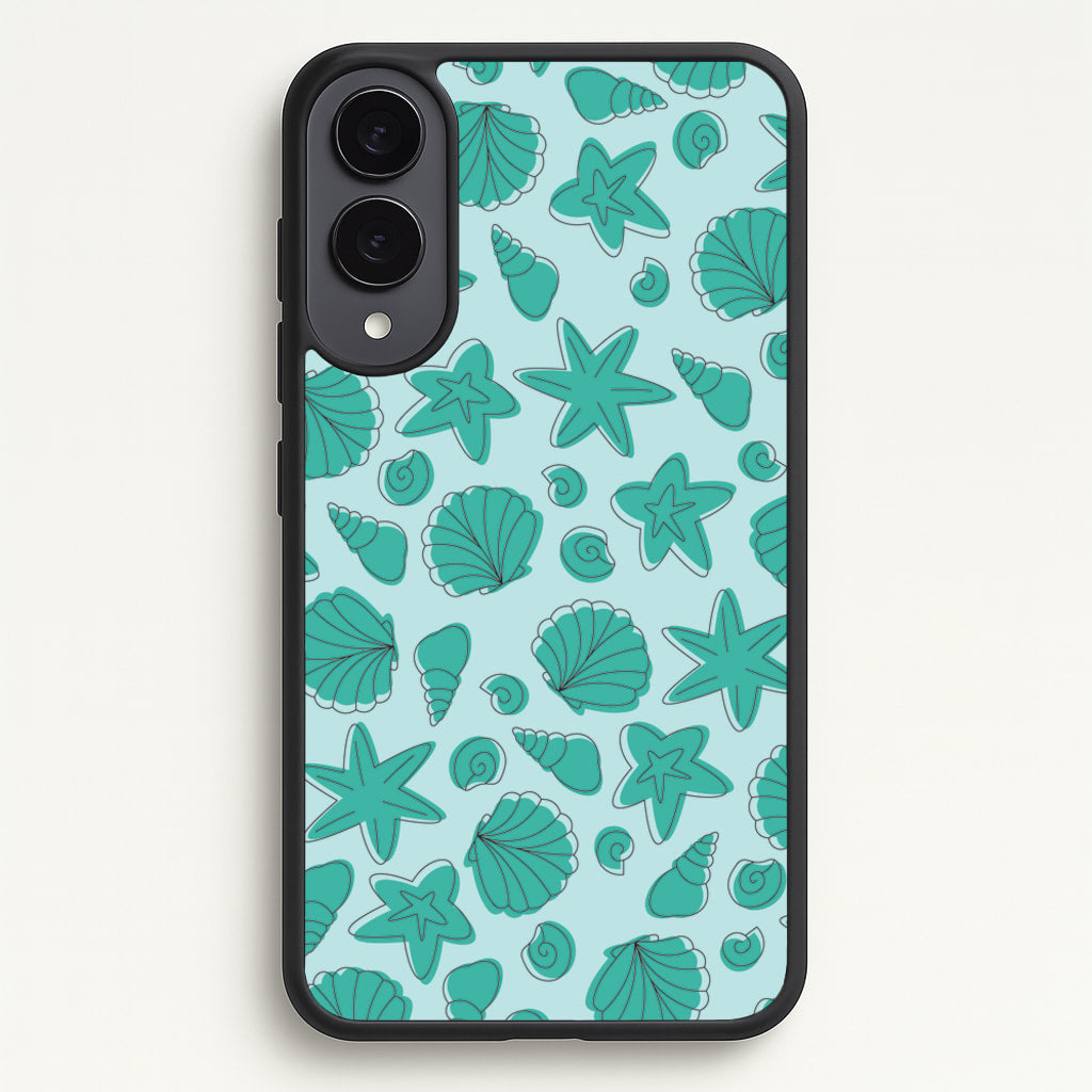 Seashells Pattern 4 - Seashells Phone Case for Galaxy S25 Edge