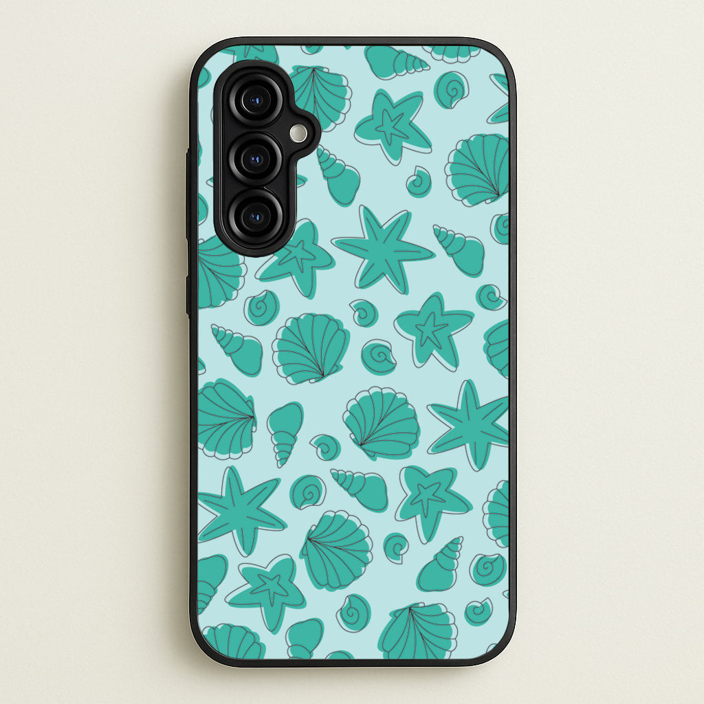 Seashells Pattern 4 - Seashells Phone Case for Galaxy A54