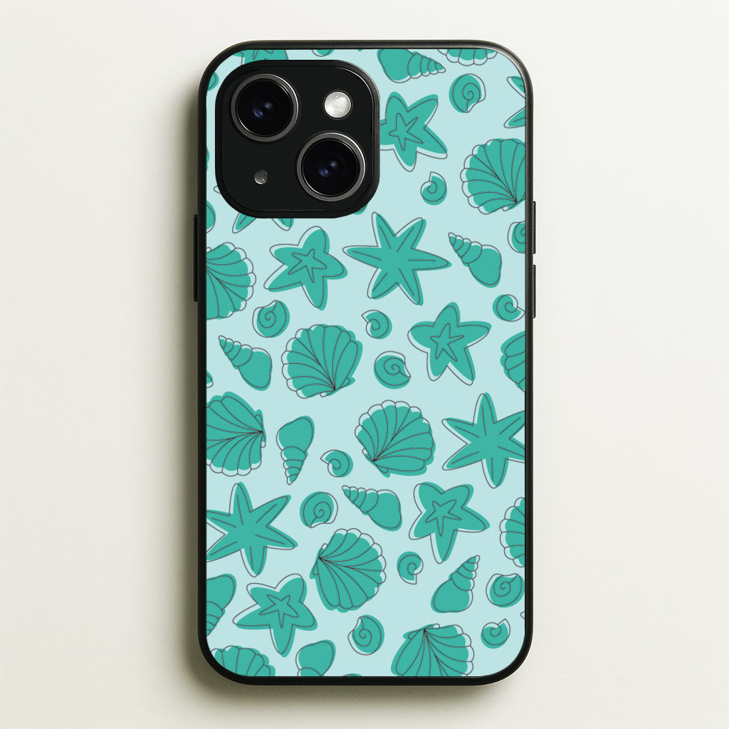 Seashells Pattern 4 - Seashells Phone Case for iPhone 14