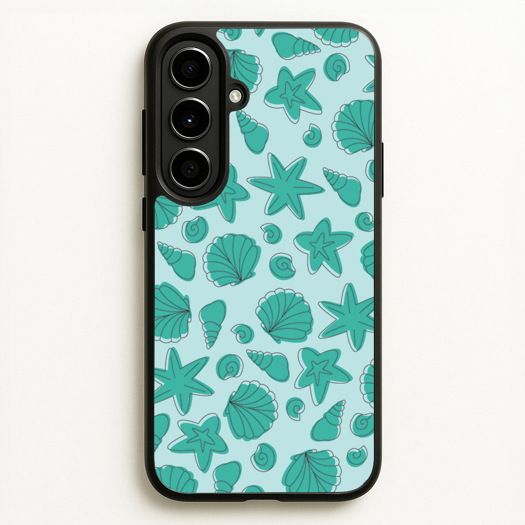 Seashells Pattern 4 - Seashells Phone Case for Galaxy A56