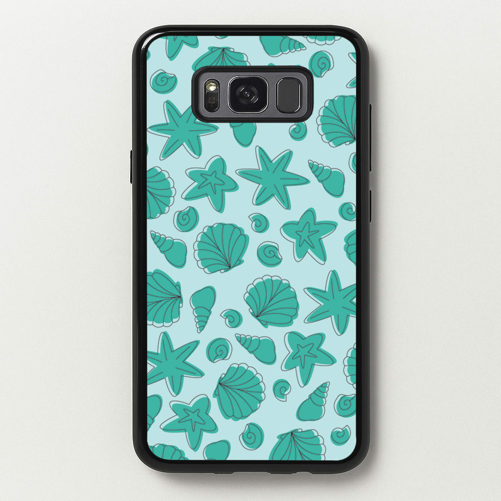 Seashells Pattern 4 - Seashells Phone Case for Galaxy S8 Plus