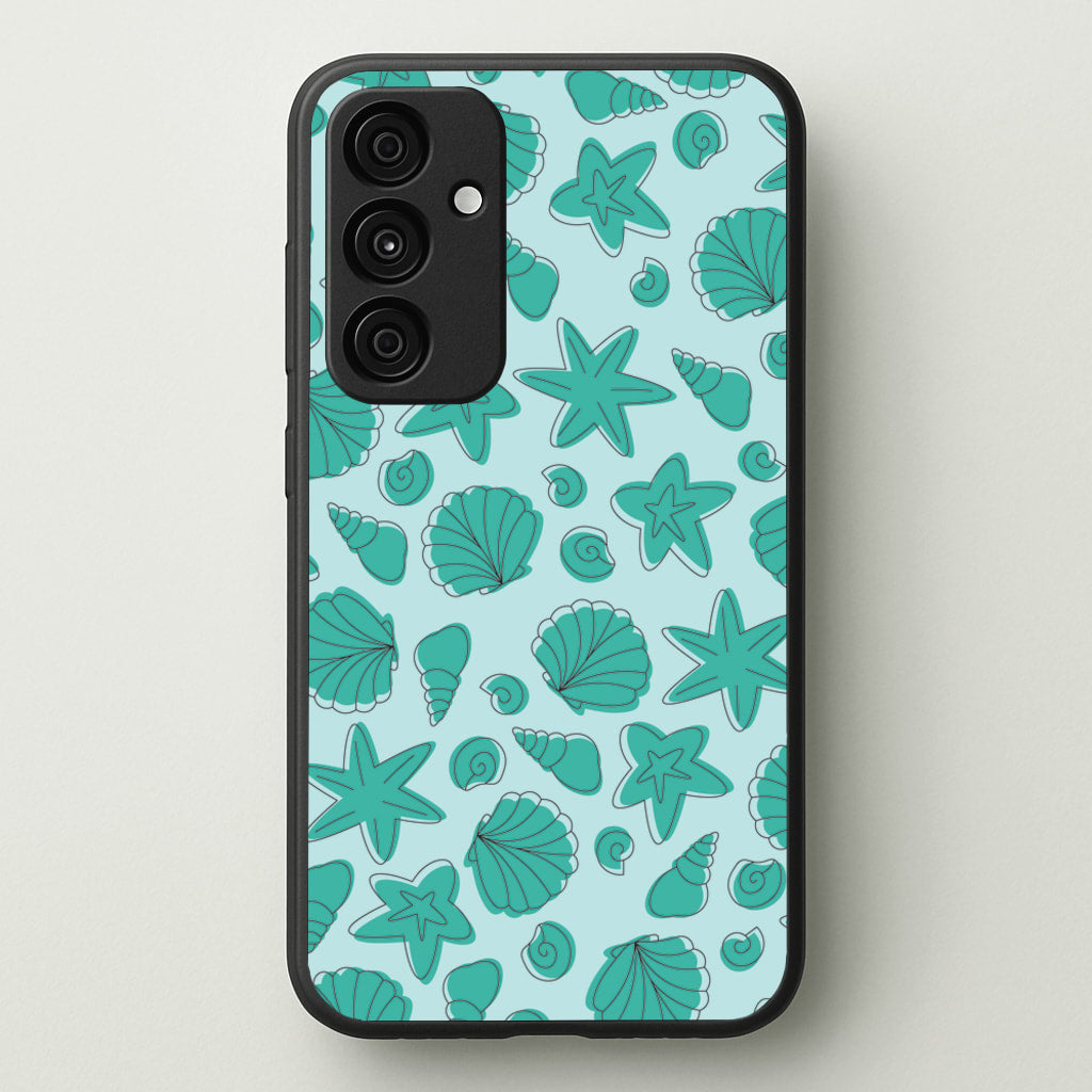 Seashells Pattern 4 - Seashells Phone Case for Galaxy A55