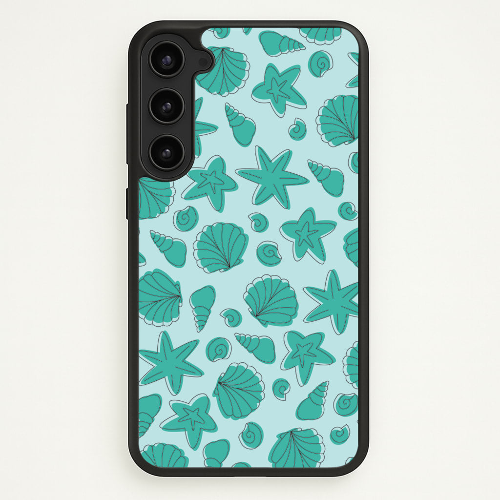 Seashells Pattern 4 - Seashells Phone Case for Galaxy S23 Plus