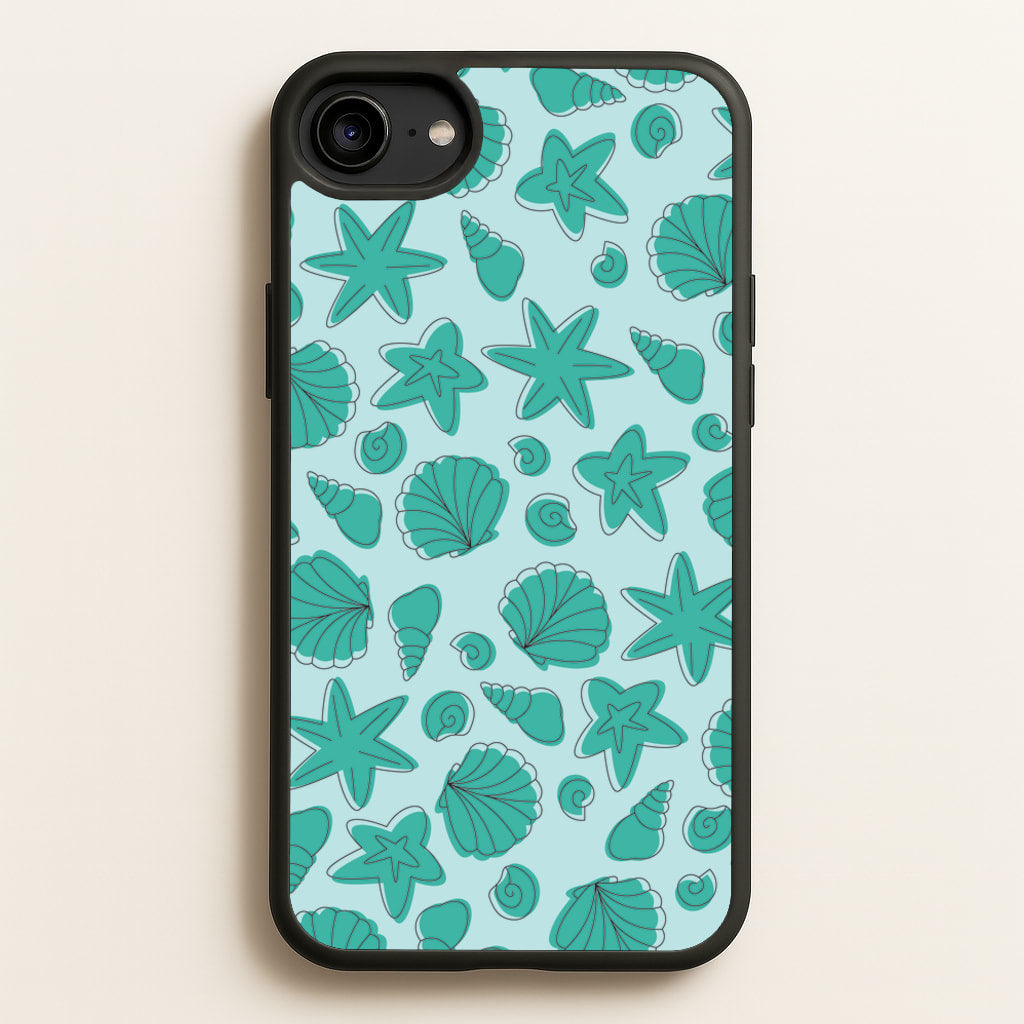 Seashells Pattern 4 - Seashells Phone Case for iPhone 6 / 7 / 8 / SE