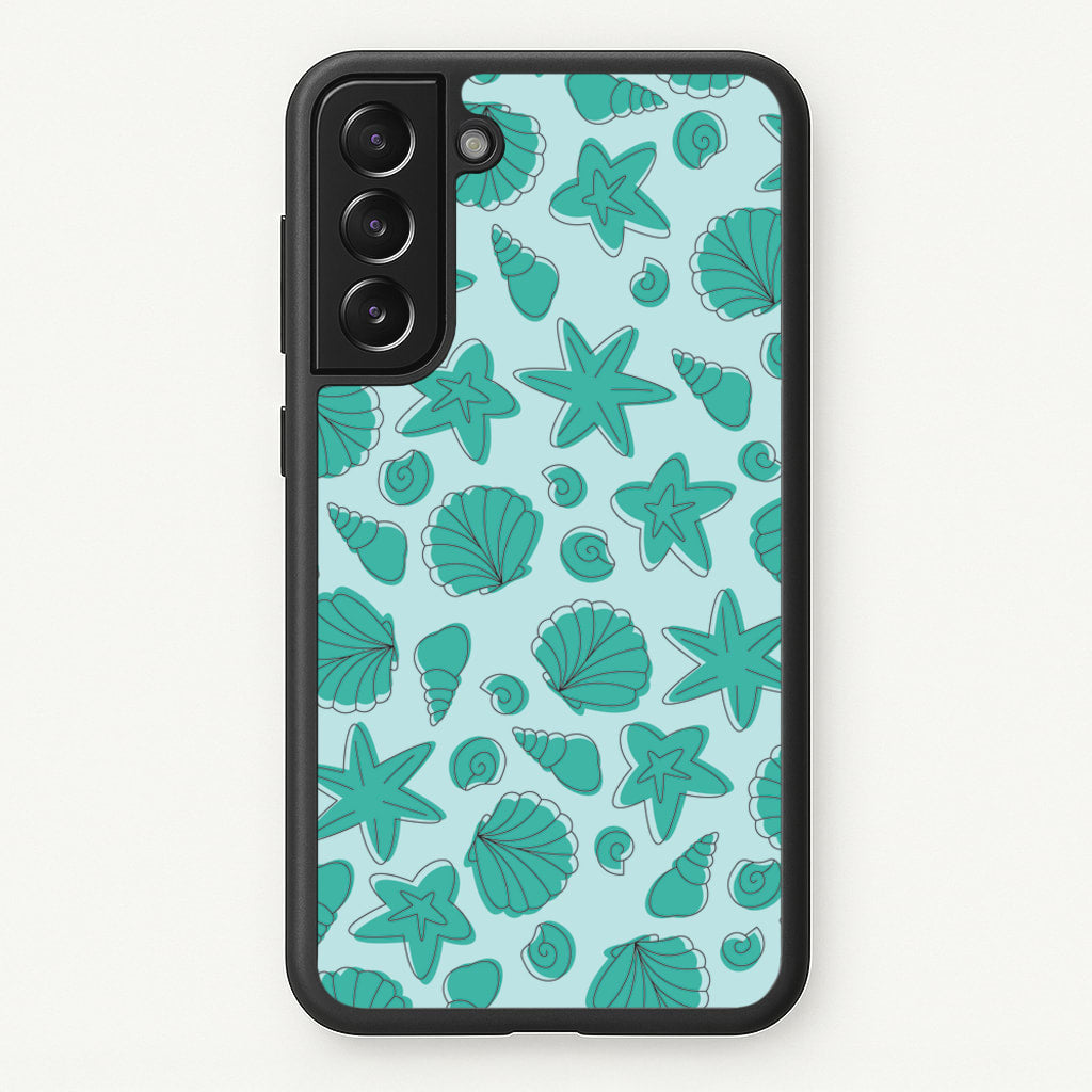 Seashells Pattern 4 - Seashells Phone Case for Galaxy S22 Plus