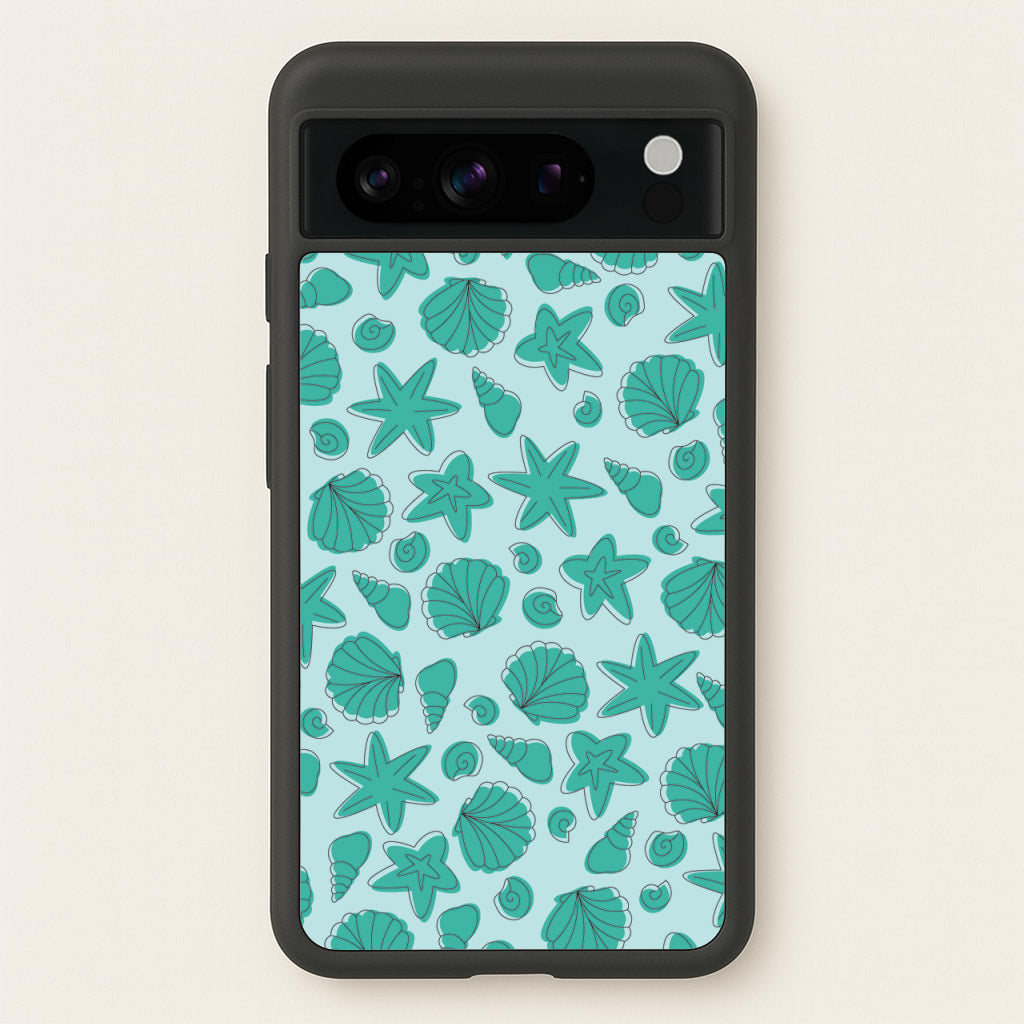 Seashells Pattern 4 - Seashells Phone Case for Google Pixel 8 Pro