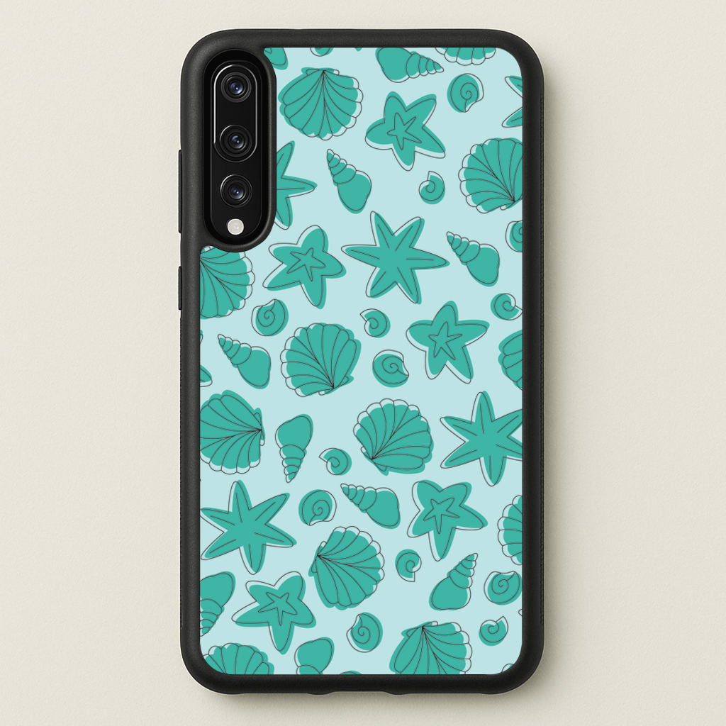 Seashells Pattern 4 - Seashells Phone Case for Huawei P20 Pro
