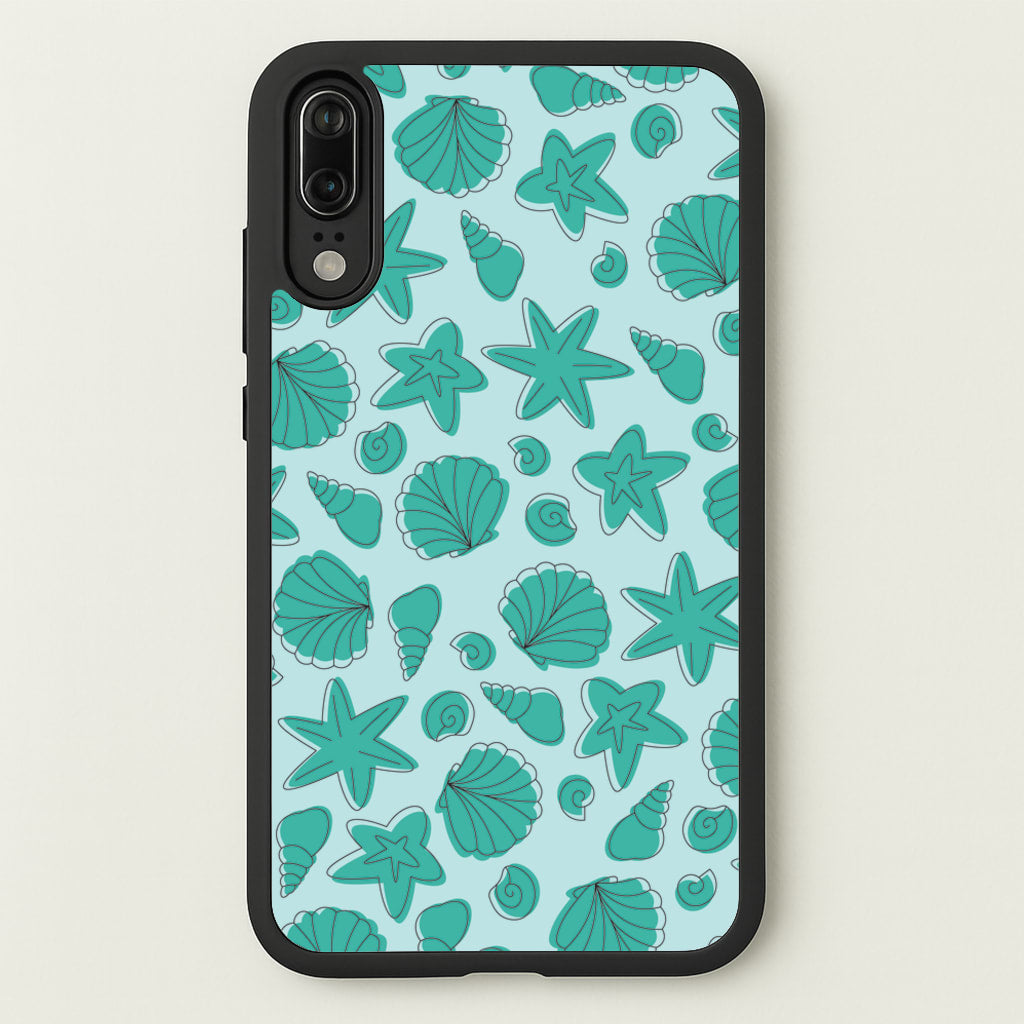 Seashells Pattern 4 - Seashells Phone Case for Huawei P20