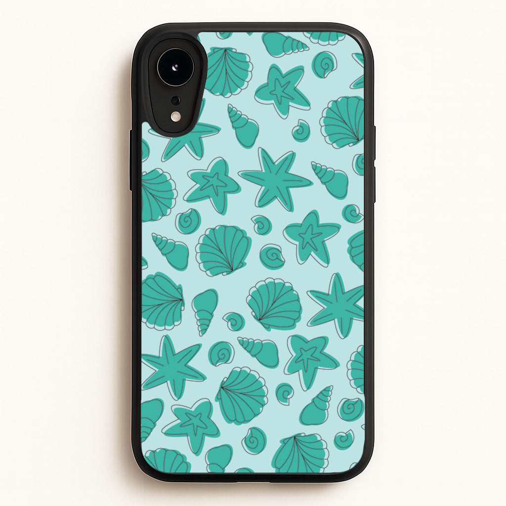 Seashells Pattern 4 - Seashells Phone Case for iPhone XR