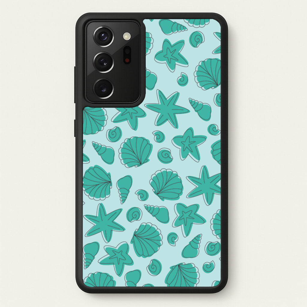 Seashells Pattern 4 - Seashells Phone Case for Galaxy Note 20 Ultra