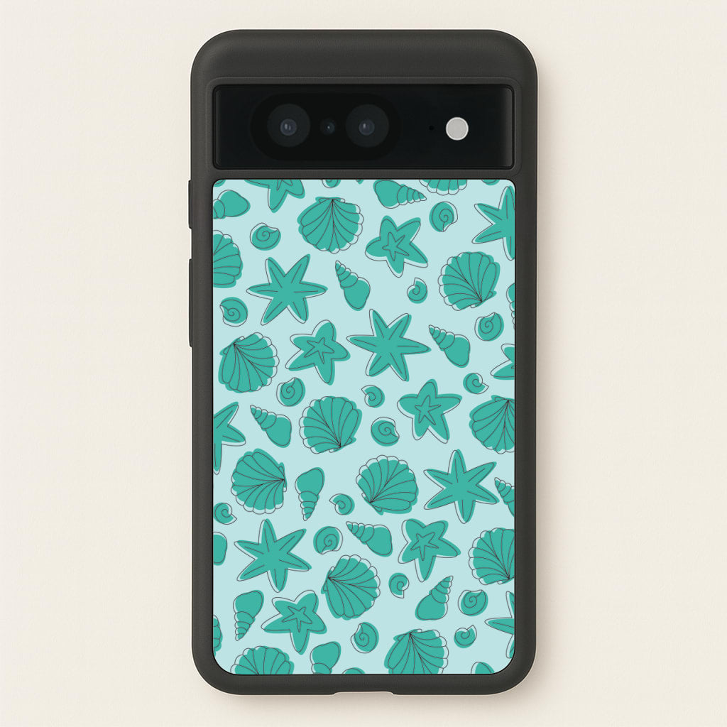 Seashells Pattern 4 - Seashells Phone Case for Google Pixel 8