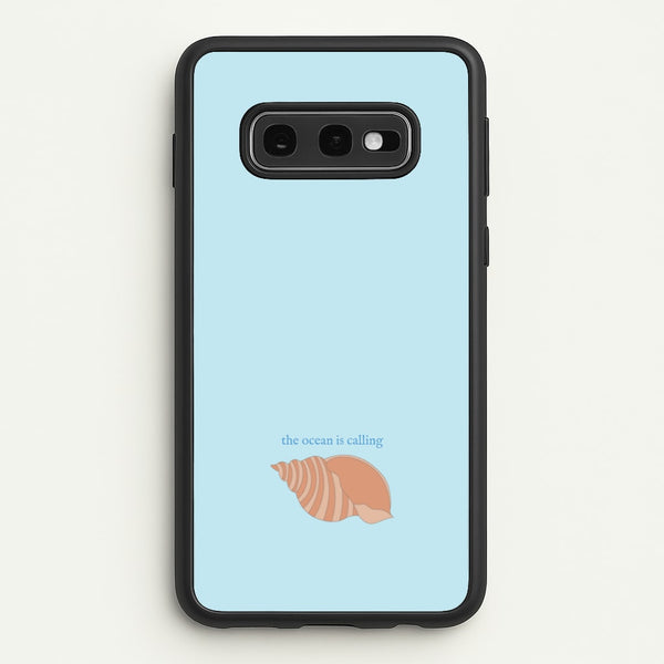 The Ocean Is Calling - Seashells - Seashells Phone Case for Galaxy S10e