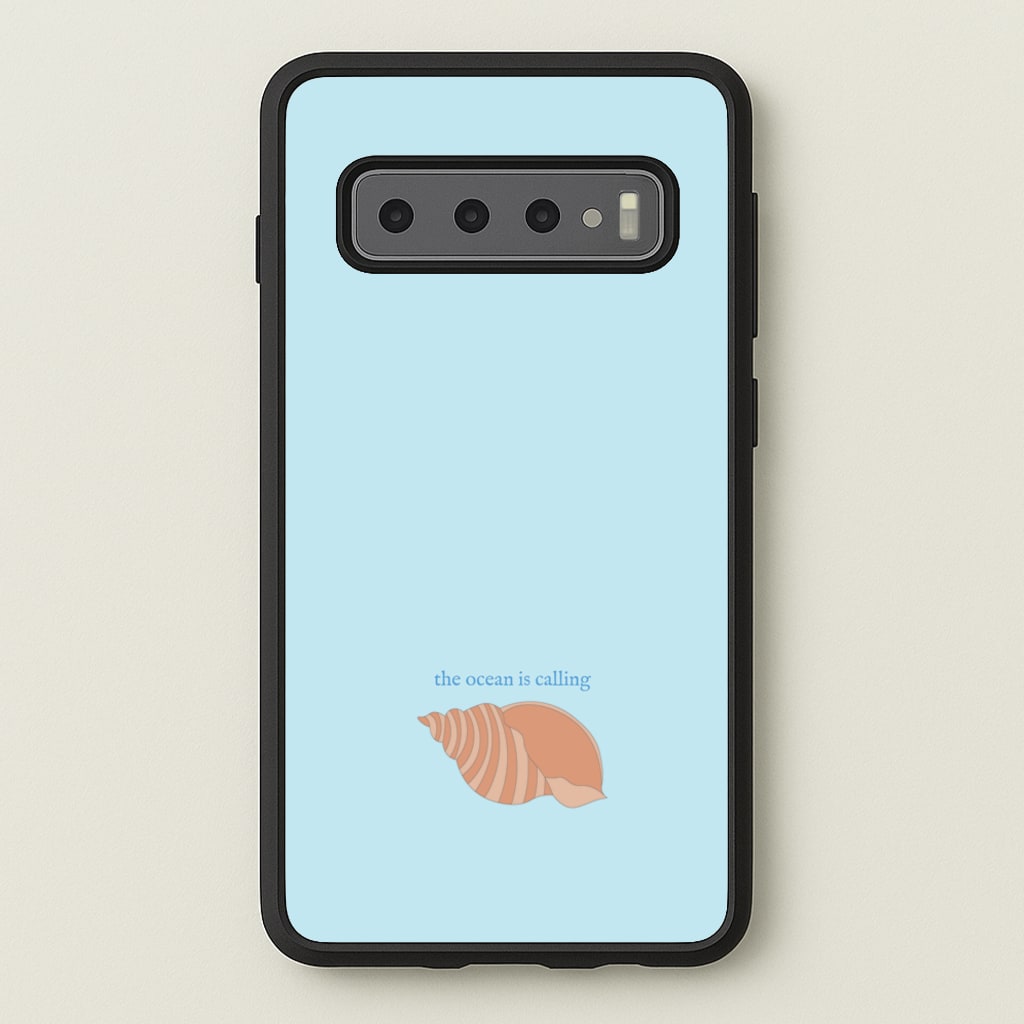 The Ocean Is Calling - Seashells - Seashells Phone Case for Galaxy S10