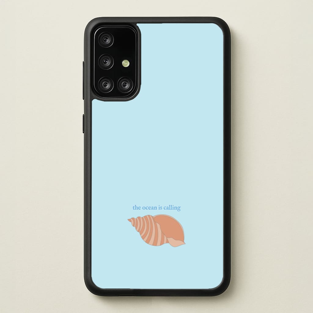The Ocean Is Calling - Seashells - Seashells Phone Case for Galaxy A71