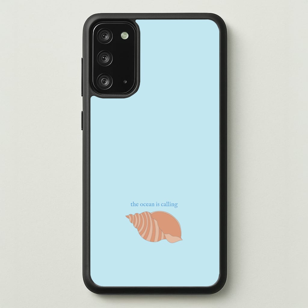 The Ocean Is Calling - Seashells - Seashells Phone Case for Galaxy Note 20