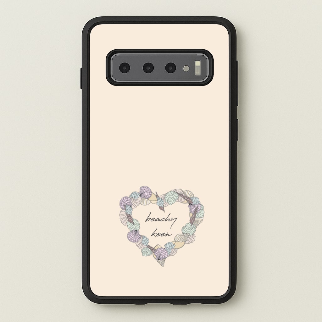 Beachy Keen - Seashells - Seashells Phone Case for Galaxy S10 Plus