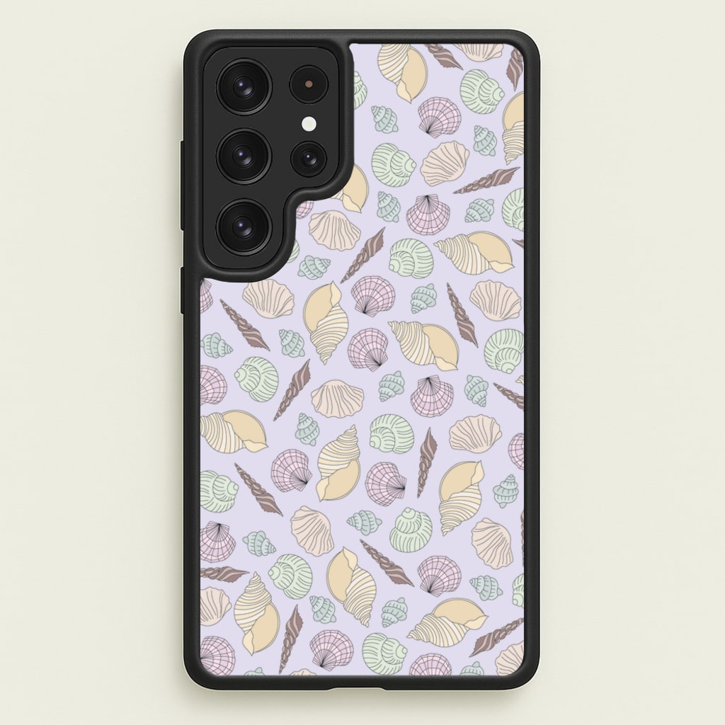 Seashells Pattern 7 - Seashells Phone Case for Galaxy S22 Ultra