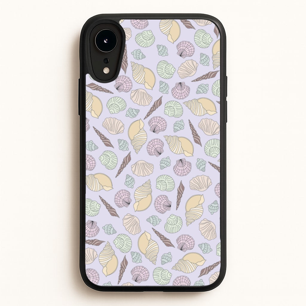 Seashells Pattern 7 - Seashells Phone Case for iPhone XR