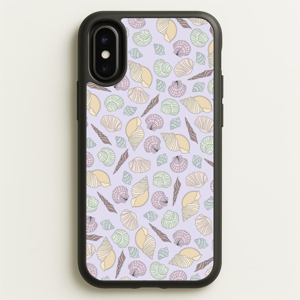 Seashells Pattern 7 - Seashells Phone Case for iPhone X / XS