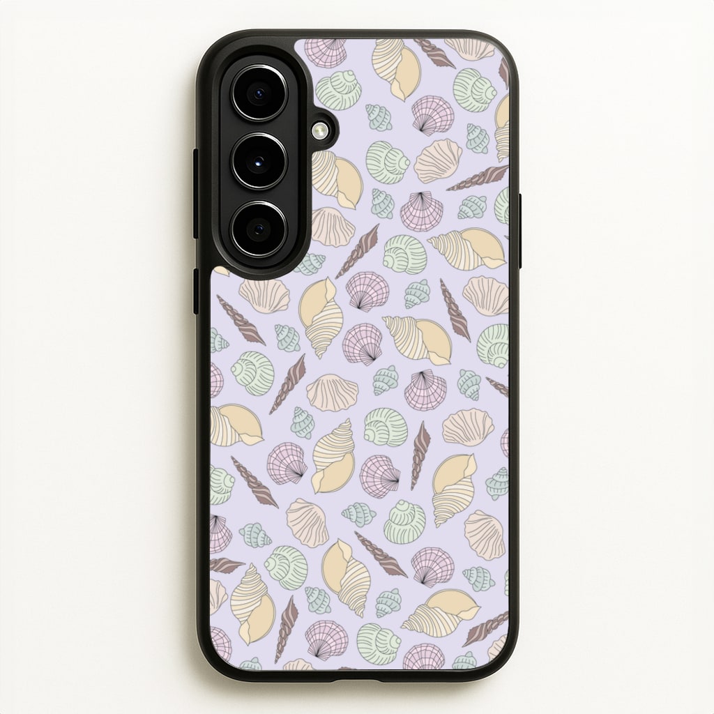 Seashells Pattern 7 - Seashells Phone Case for Galaxy A56