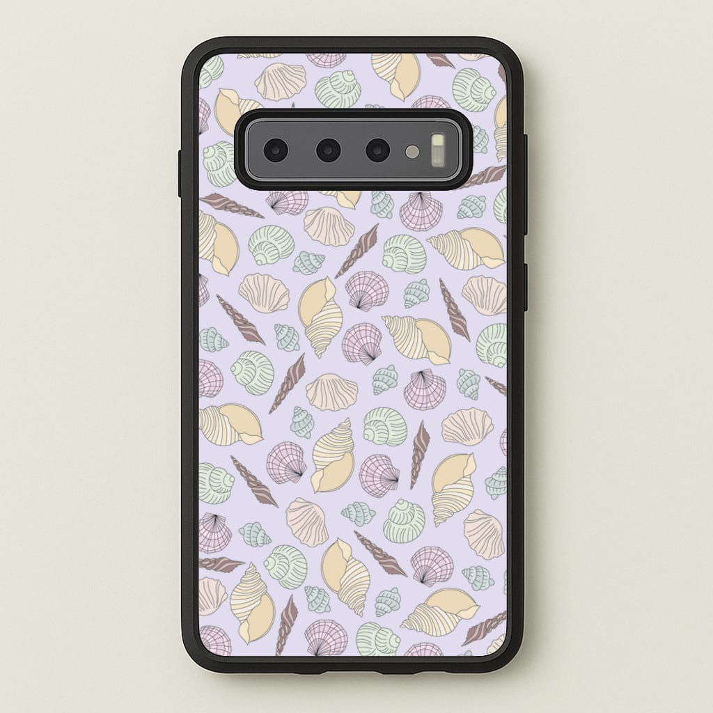 Seashells Pattern 7 - Seashells Phone Case for Galaxy S10 Plus