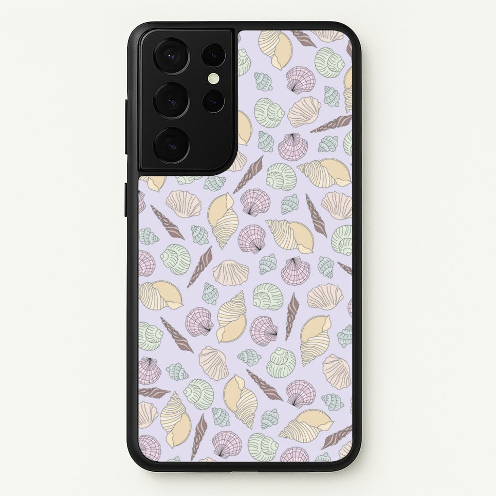 Seashells Pattern 7 - Seashells Phone Case for Galaxy S21 Ultra