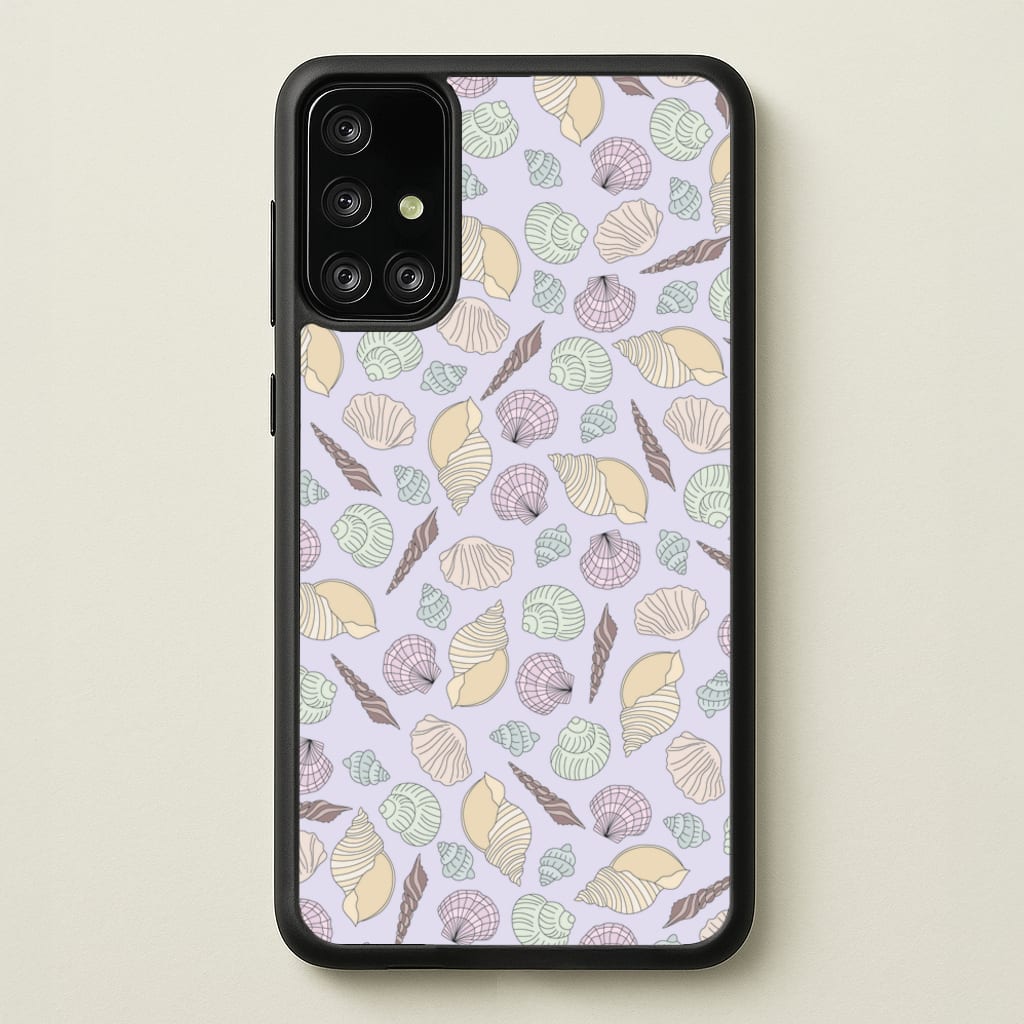 Seashells Pattern 7 - Seashells Phone Case for Galaxy A71