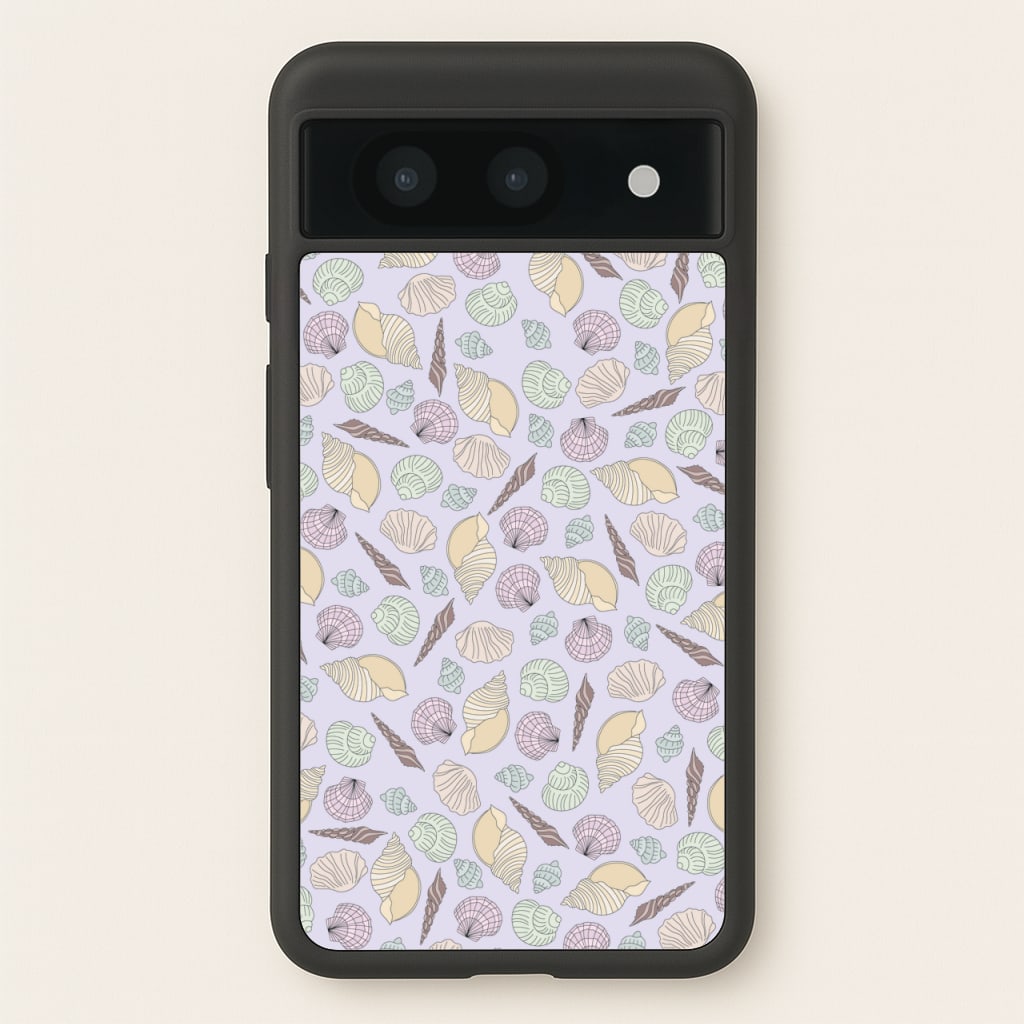 Seashells Pattern 7 - Seashells Phone Case for Google Pixel 8a