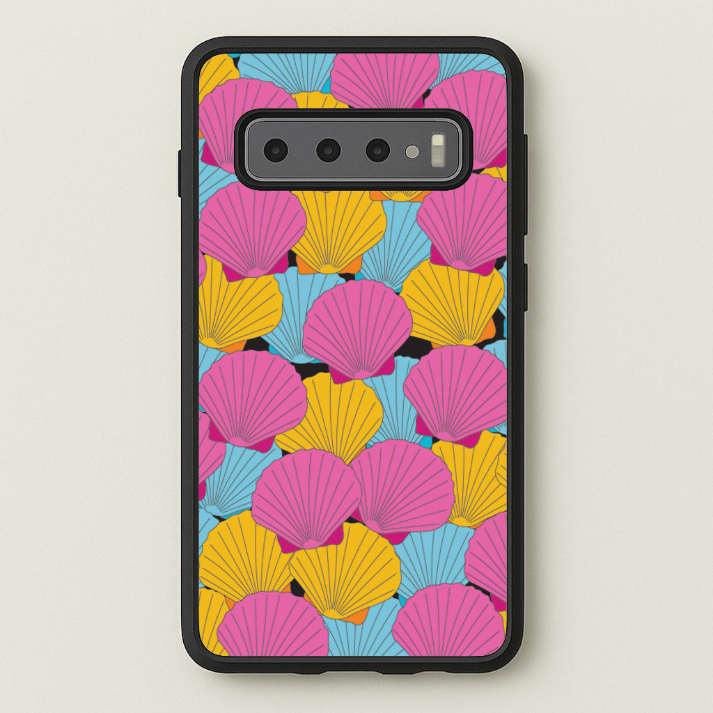 Seashells Pattern 9 - Seashells Phone Case for Galaxy S10 Plus
