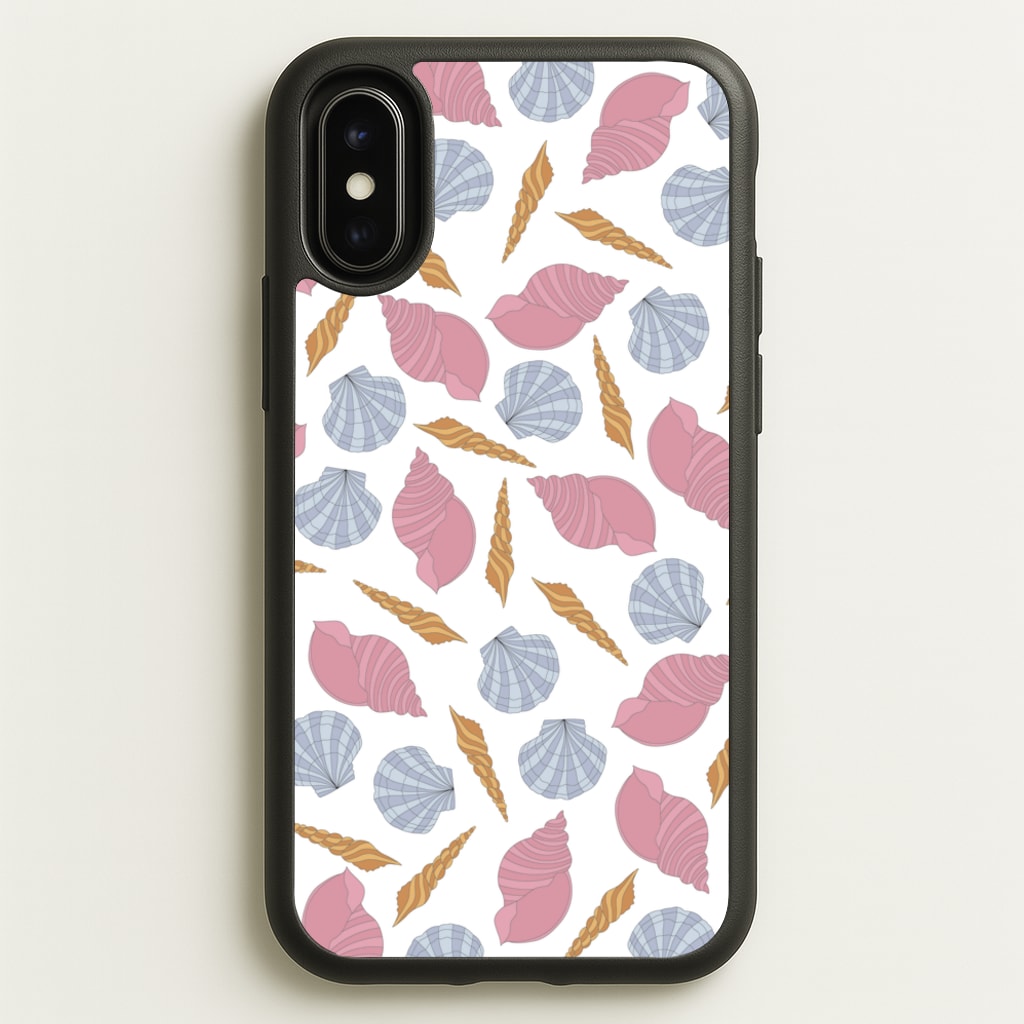 Seashells Pattern 10 - Seashells Phone Case for iPhone X / XS
