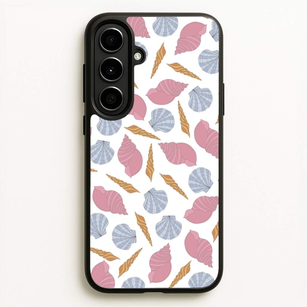 Seashells Pattern 10 - Seashells Phone Case for Galaxy A56