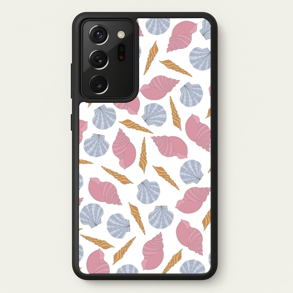 Seashells Pattern 10 - Seashells Phone Case for Galaxy Note 20 Ultra