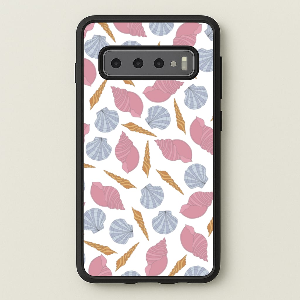 Seashells Pattern 10 - Seashells Phone Case for Galaxy S10 Plus