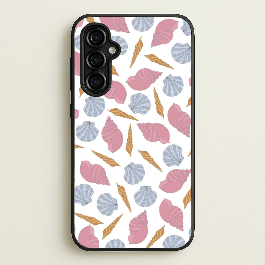 Seashells Pattern 10 - Seashells Phone Case for Galaxy A54