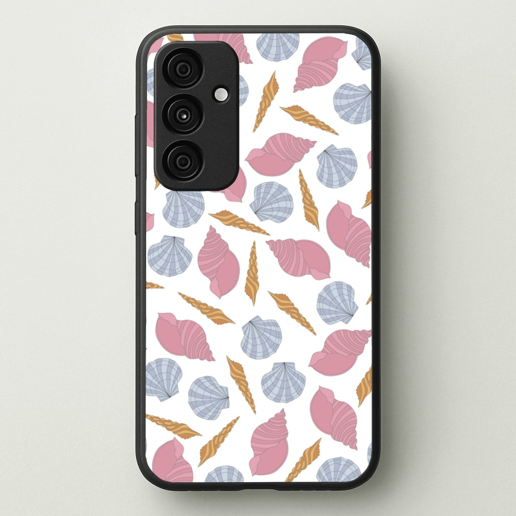 Seashells Pattern 10 - Seashells Phone Case for Galaxy A55