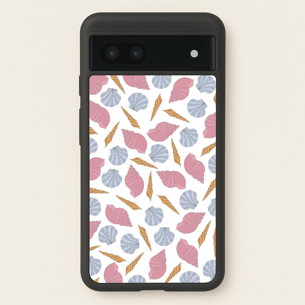Seashells Pattern 10 - Seashells Phone Case for Google Pixel 7a
